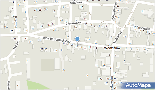 Wodzisław, Króla Jana III Sobieskiego, 19, mapa Wodzisław