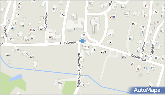 Wodzisław Śląski, Króla Bolesława Chrobrego, 121, mapa Wodzisławia Śląskiego