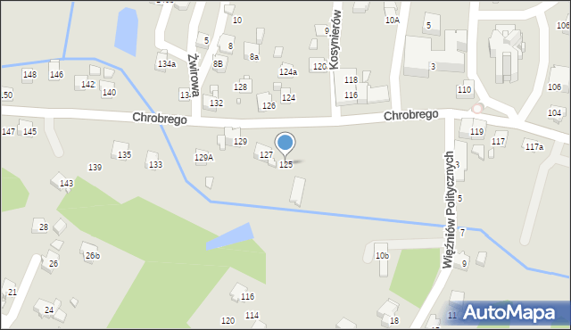 Wodzisław Śląski, Króla Bolesława Chrobrego, 125, mapa Wodzisławia Śląskiego