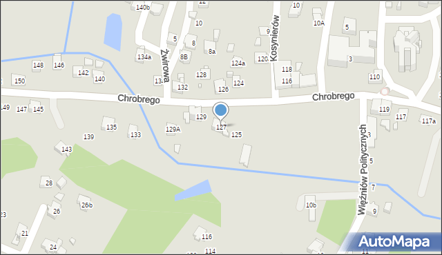 Wodzisław Śląski, Króla Bolesława Chrobrego, 127, mapa Wodzisławia Śląskiego