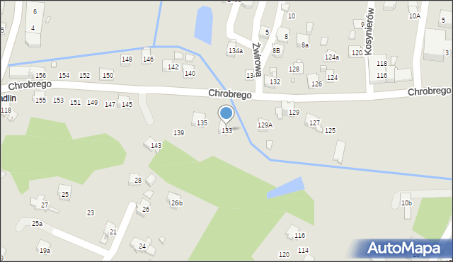 Wodzisław Śląski, Króla Bolesława Chrobrego, 133, mapa Wodzisławia Śląskiego