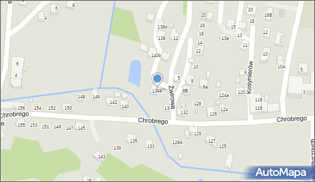 Wodzisław Śląski, Króla Bolesława Chrobrego, 134a, mapa Wodzisławia Śląskiego