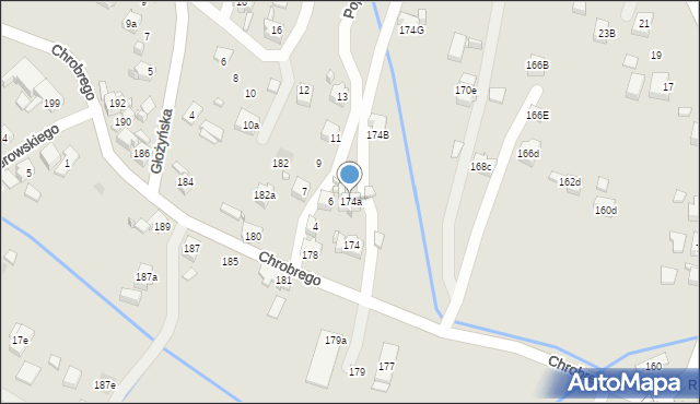 Wodzisław Śląski, Króla Bolesława Chrobrego, 174a, mapa Wodzisławia Śląskiego