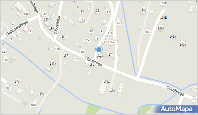 Wodzisław Śląski, Króla Bolesława Chrobrego, 178, mapa Wodzisławia Śląskiego