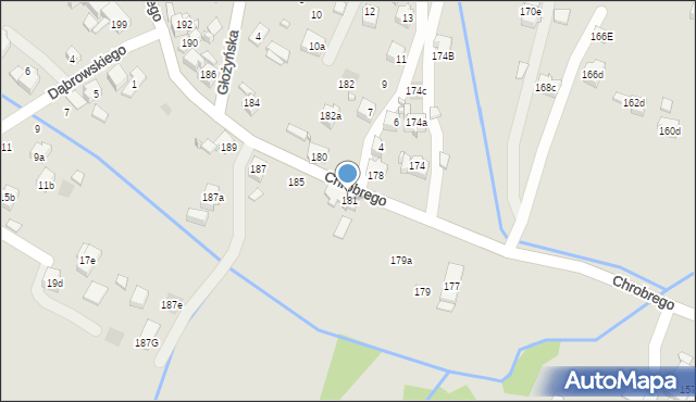 Wodzisław Śląski, Króla Bolesława Chrobrego, 181, mapa Wodzisławia Śląskiego