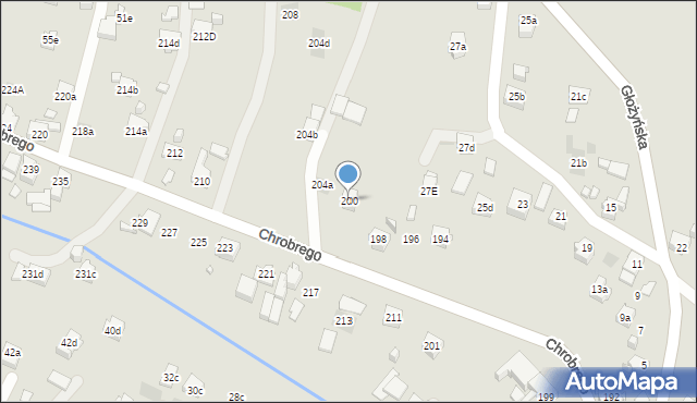 Wodzisław Śląski, Króla Bolesława Chrobrego, 200, mapa Wodzisławia Śląskiego