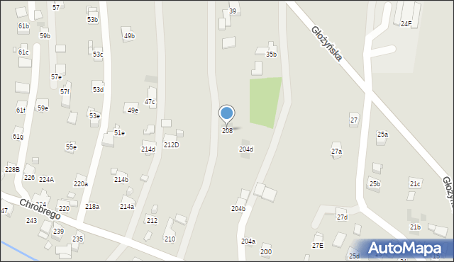 Wodzisław Śląski, Króla Bolesława Chrobrego, 208, mapa Wodzisławia Śląskiego