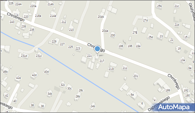 Wodzisław Śląski, Króla Bolesława Chrobrego, 219, mapa Wodzisławia Śląskiego