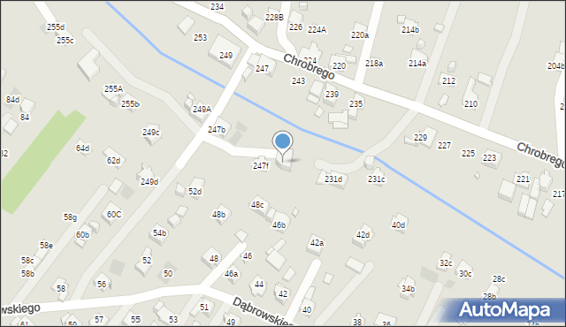 Wodzisław Śląski, Króla Bolesława Chrobrego, 247g, mapa Wodzisławia Śląskiego