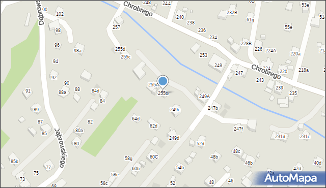 Wodzisław Śląski, Króla Bolesława Chrobrego, 255b, mapa Wodzisławia Śląskiego