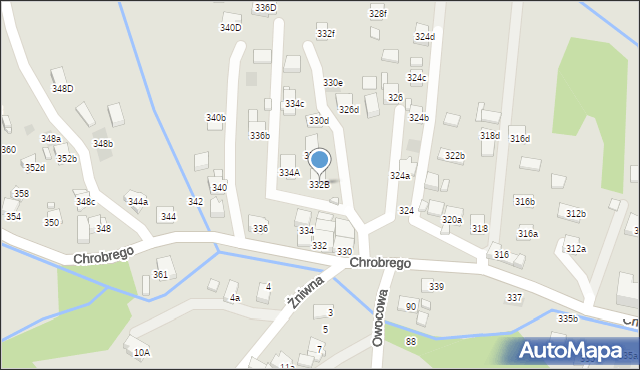 Wodzisław Śląski, Króla Bolesława Chrobrego, 332B, mapa Wodzisławia Śląskiego