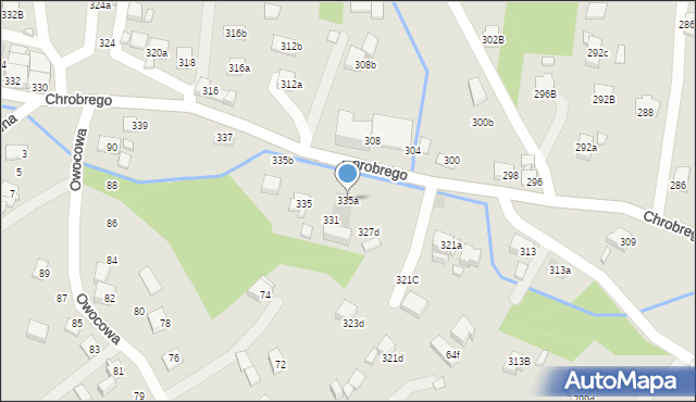 Wodzisław Śląski, Króla Bolesława Chrobrego, 335a, mapa Wodzisławia Śląskiego