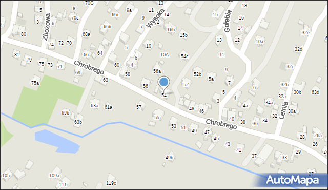 Wodzisław Śląski, Króla Bolesława Chrobrego, 54, mapa Wodzisławia Śląskiego