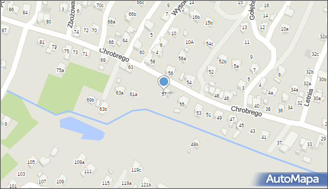 Wodzisław Śląski, Króla Bolesława Chrobrego, 57, mapa Wodzisławia Śląskiego