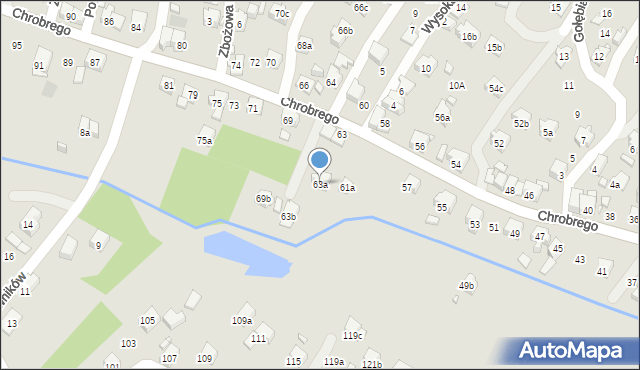 Wodzisław Śląski, Króla Bolesława Chrobrego, 63a, mapa Wodzisławia Śląskiego