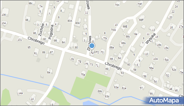 Wodzisław Śląski, Króla Bolesława Chrobrego, 74, mapa Wodzisławia Śląskiego