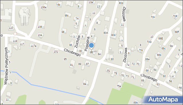 Wodzisław Śląski, Króla Bolesława Chrobrego, 86, mapa Wodzisławia Śląskiego