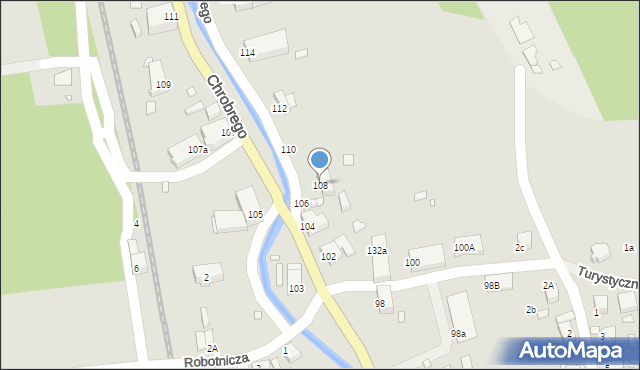 Wojcieszów, Króla Bolesława Chrobrego, 108, mapa Wojcieszów