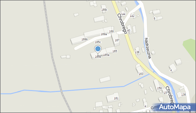 Wojcieszów, Króla Bolesława Chrobrego, 165b, mapa Wojcieszów