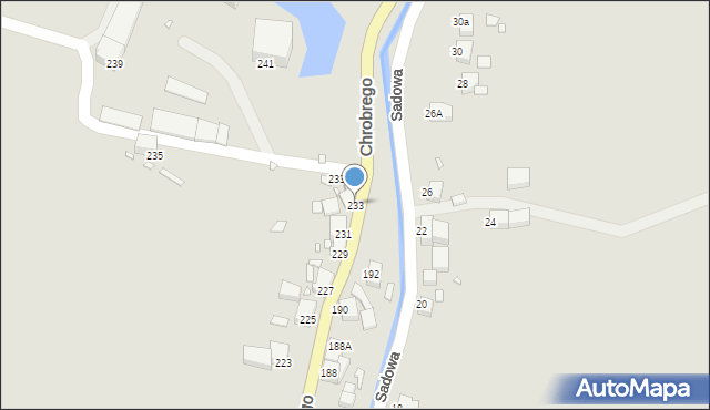 Wojcieszów, Króla Bolesława Chrobrego, 233, mapa Wojcieszów