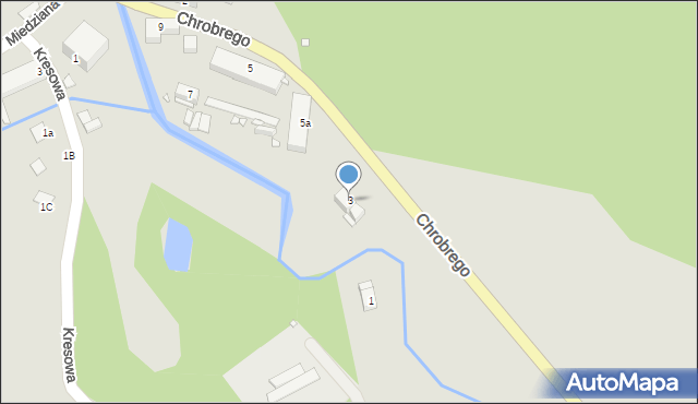 Wojcieszów, Króla Bolesława Chrobrego, 3, mapa Wojcieszów