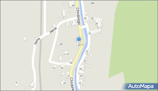 Wojcieszów, Króla Bolesława Chrobrego, 47, mapa Wojcieszów