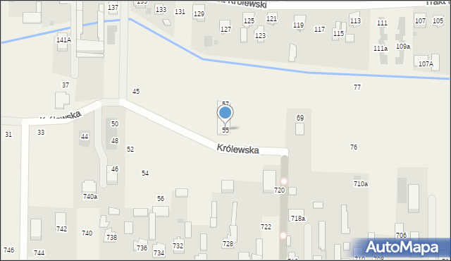 Wojcieszyn, Królewska, 55, mapa Wojcieszyn