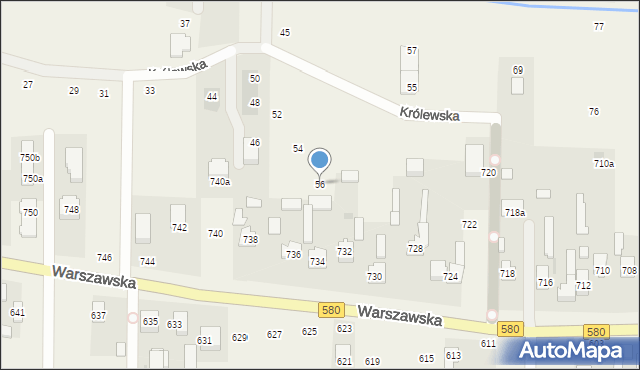 Wojcieszyn, Królewska, 56, mapa Wojcieszyn