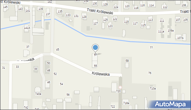 Wojcieszyn, Królewska, 57, mapa Wojcieszyn
