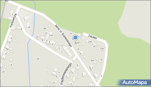 Wojkowice, Króla Jana III Sobieskiego, 10, mapa Wojkowice