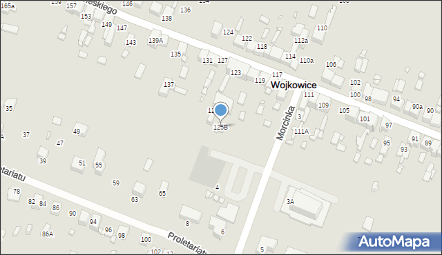 Wojkowice, Króla Jana III Sobieskiego, 125B, mapa Wojkowice