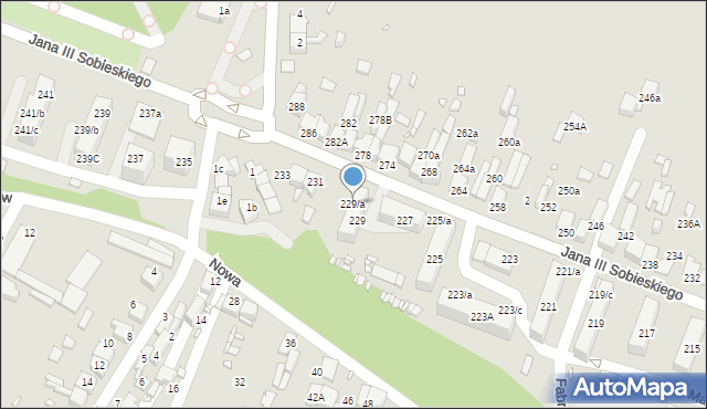 Wojkowice, Króla Jana III Sobieskiego, 229/a, mapa Wojkowice