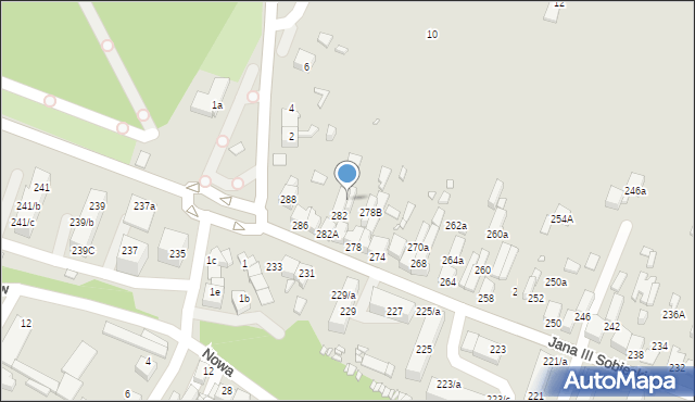 Wojkowice, Króla Jana III Sobieskiego, 278a, mapa Wojkowice