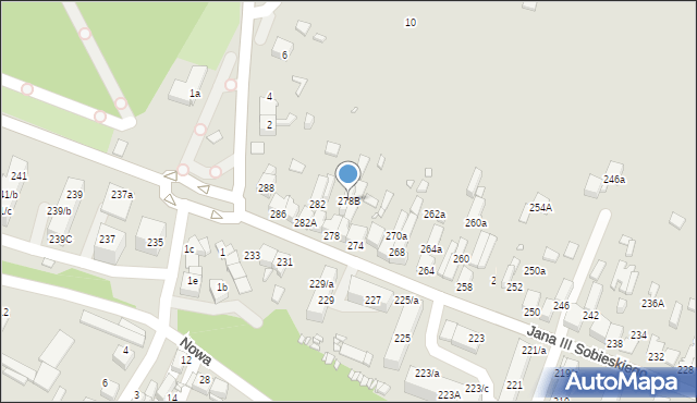 Wojkowice, Króla Jana III Sobieskiego, 278B, mapa Wojkowice