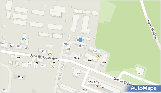 Wojkowice, Króla Jana III Sobieskiego, 294, mapa Wojkowice