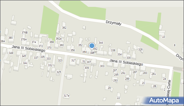 Wojkowice, Króla Jana III Sobieskiego, 346, mapa Wojkowice