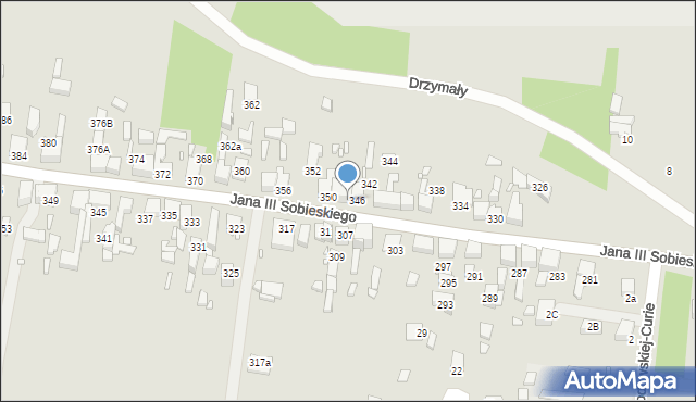 Wojkowice, Króla Jana III Sobieskiego, 348, mapa Wojkowice