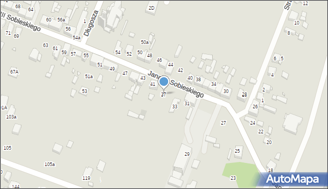 Wojkowice, Króla Jana III Sobieskiego, 37, mapa Wojkowice