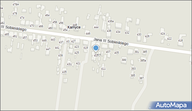 Wojkowice, Króla Jana III Sobieskiego, 415, mapa Wojkowice