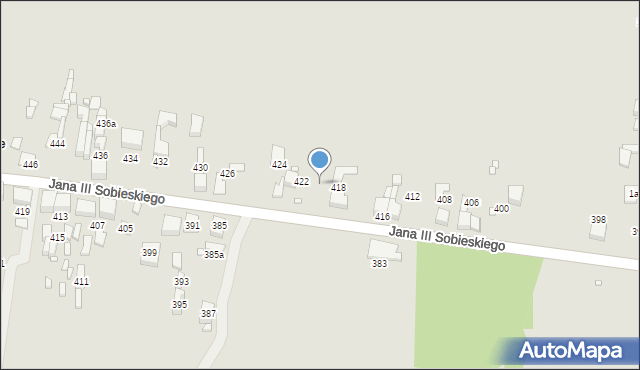 Wojkowice, Króla Jana III Sobieskiego, 420, mapa Wojkowice