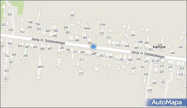 Wojkowice, Króla Jana III Sobieskiego, 465, mapa Wojkowice