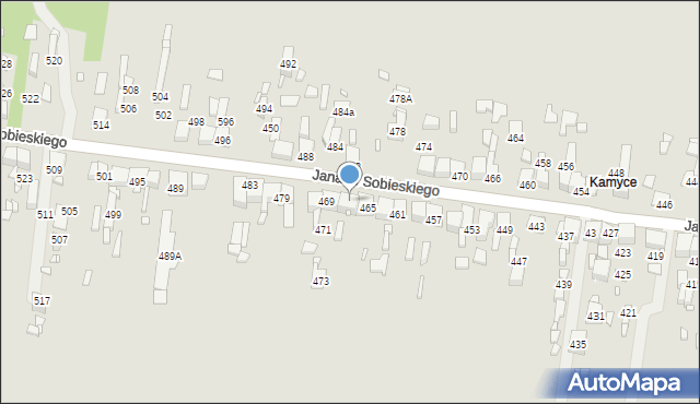 Wojkowice, Króla Jana III Sobieskiego, 467, mapa Wojkowice