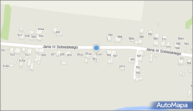 Wojkowice, Króla Jana III Sobieskiego, 602, mapa Wojkowice