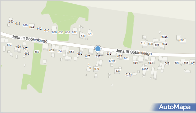 Wojkowice, Króla Jana III Sobieskiego, 637, mapa Wojkowice