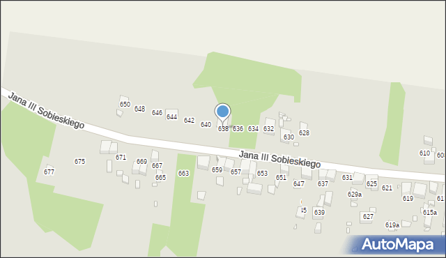 Wojkowice, Króla Jana III Sobieskiego, 638, mapa Wojkowice