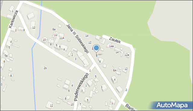 Wojkowice, Króla Jana III Sobieskiego, 8, mapa Wojkowice