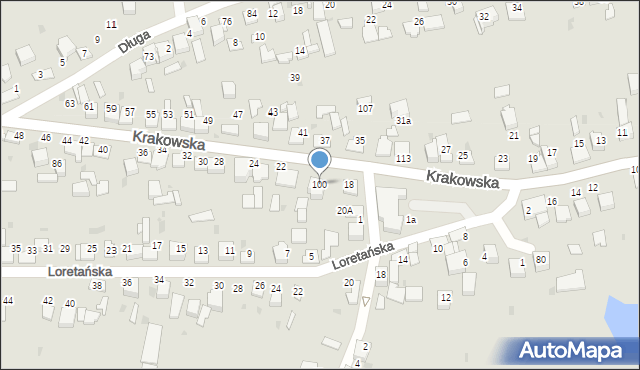 Wojnicz, Krakowska, 100, mapa Wojnicz