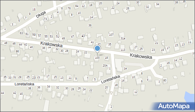 Wojnicz, Krakowska, 20, mapa Wojnicz