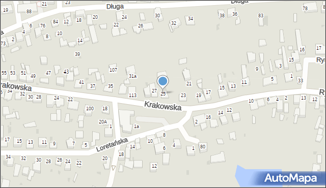 Wojnicz, Krakowska, 25, mapa Wojnicz
