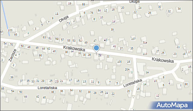 Wojnicz, Krakowska, 26, mapa Wojnicz